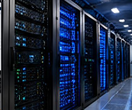 Racks de servidores en data center