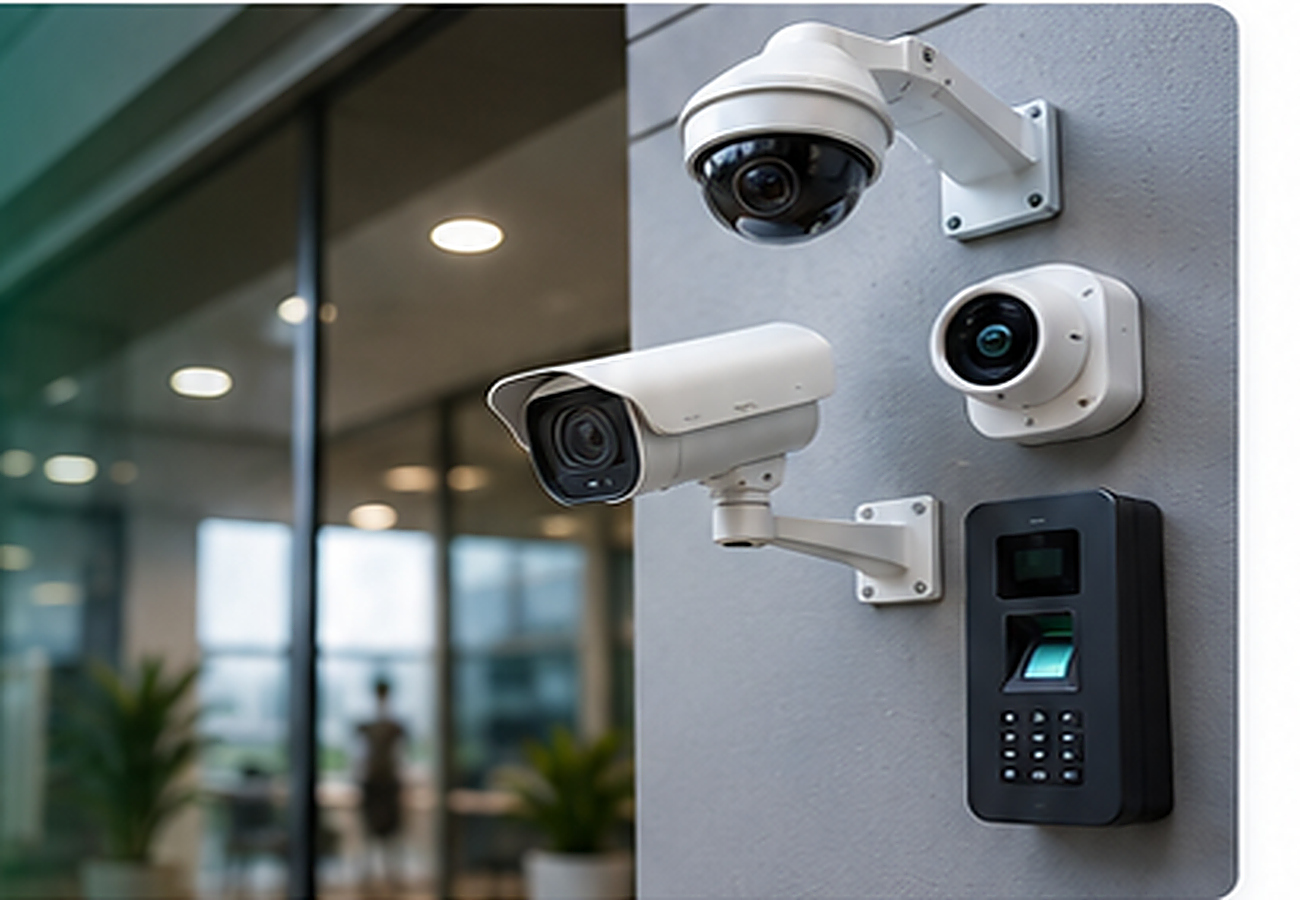 Cámaras, videoportero y control de acceso en empresa